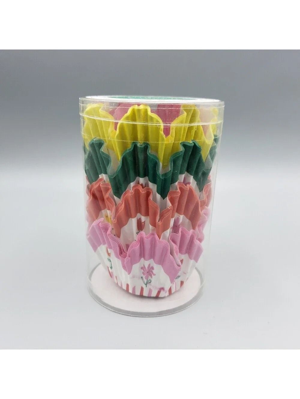 Meri Meri Cupcake Cases Floral Spring Easter Hop To It Bright Color NIB 48 Count